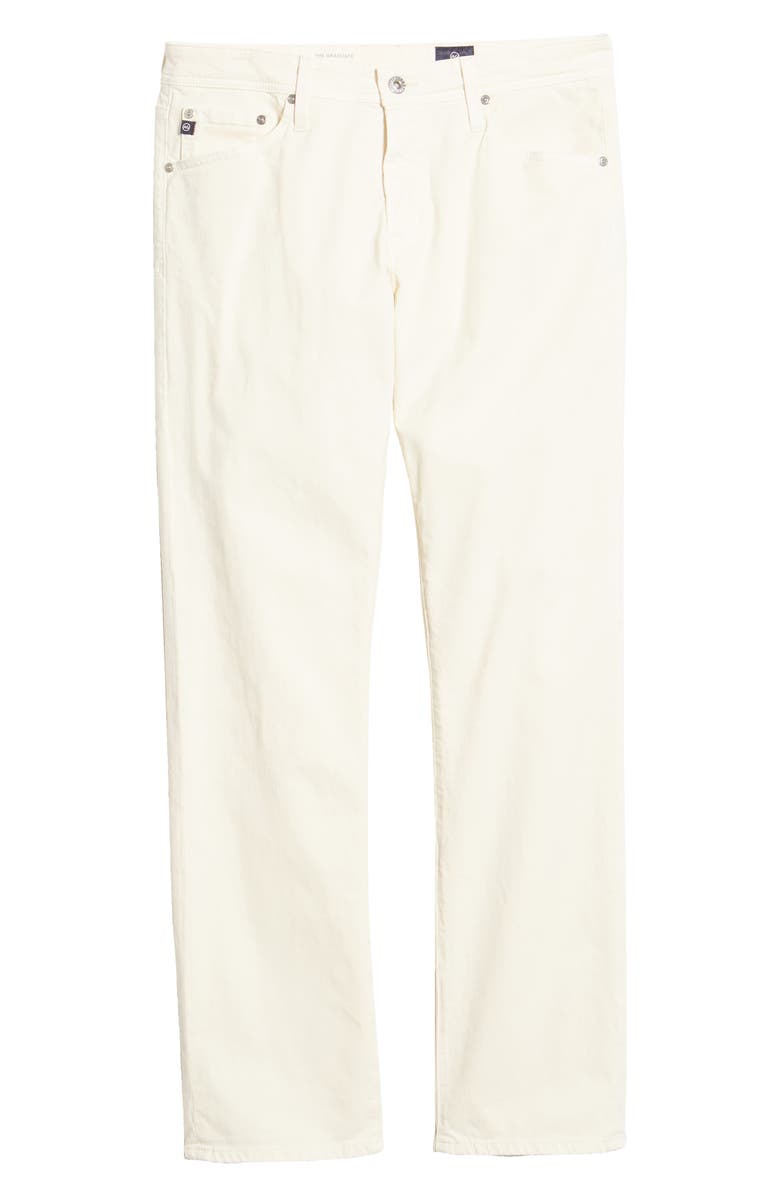 AG Graduate SUD Straight Leg Pants, Alternate, color, Ivory Dust