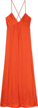 Zadig & Voltaire Rayonne Satin Maxi Slipdress