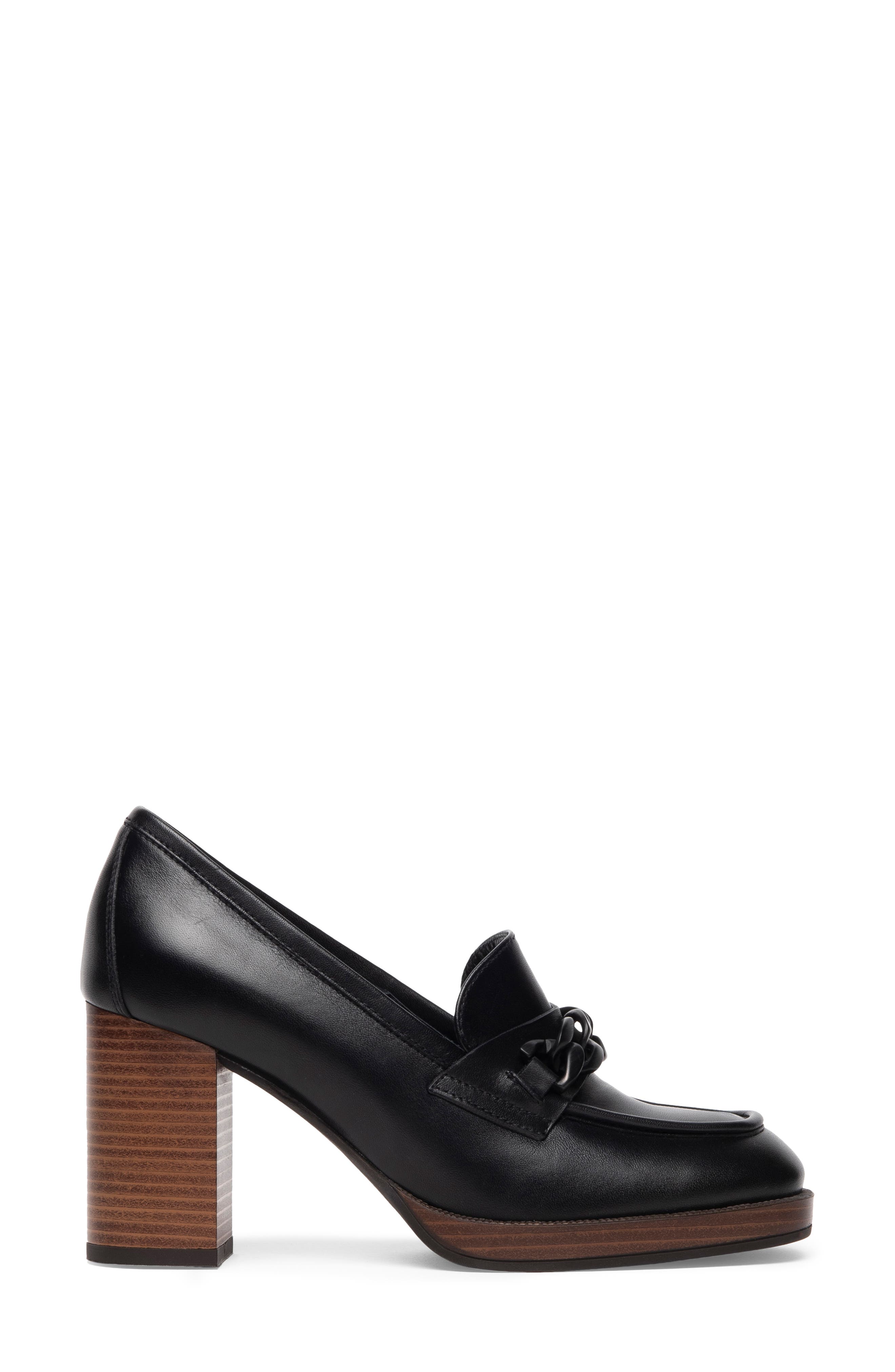 NeroGiardini Block Heel Loafer Pump, Alternate, color, 