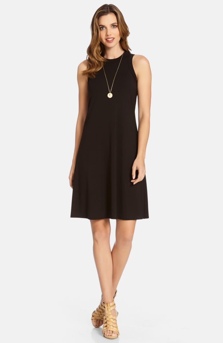 Karen Kane High Neck A-Line Dress, Main, color,