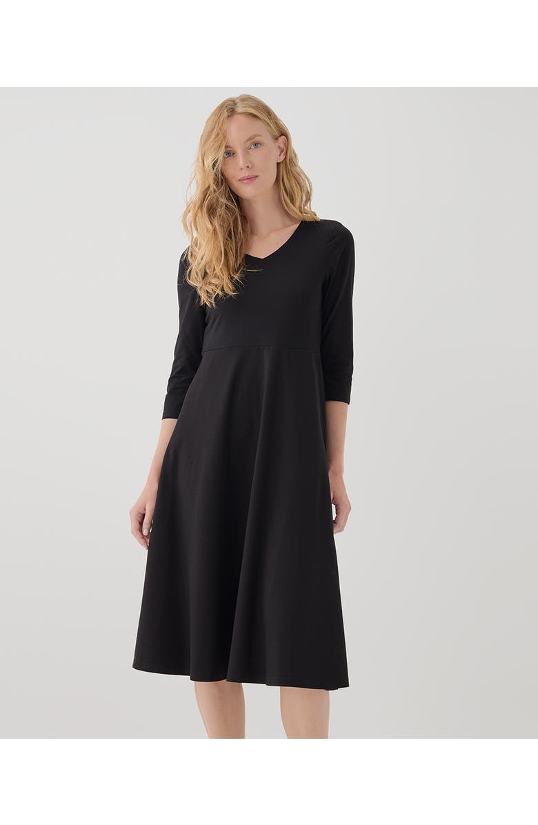 Pact Organic Cotton Fit & Flare Midi Party Dress - Regular, Alternate, color, 