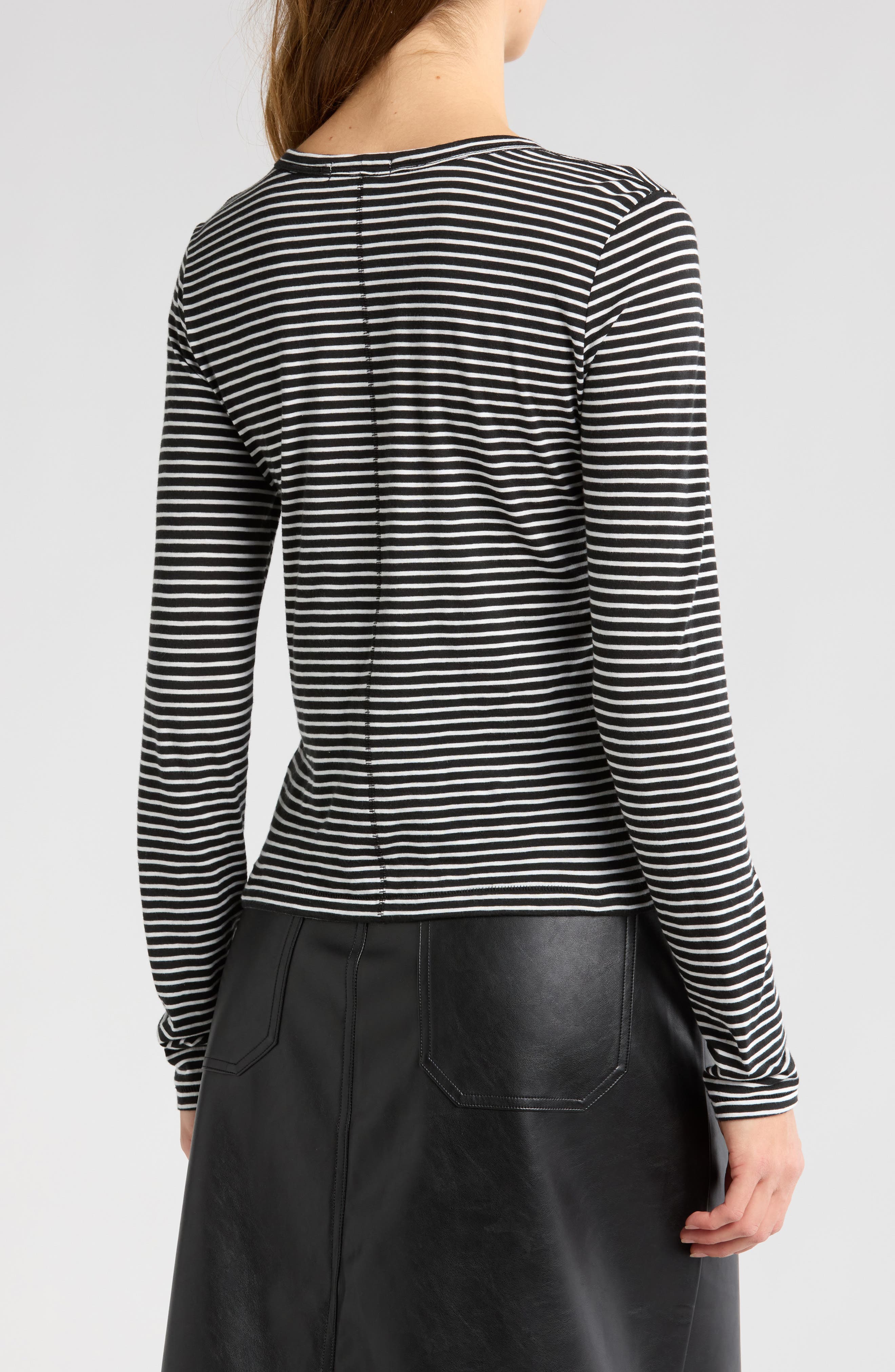 Long Sleeve Slub Knit Top - image 2
