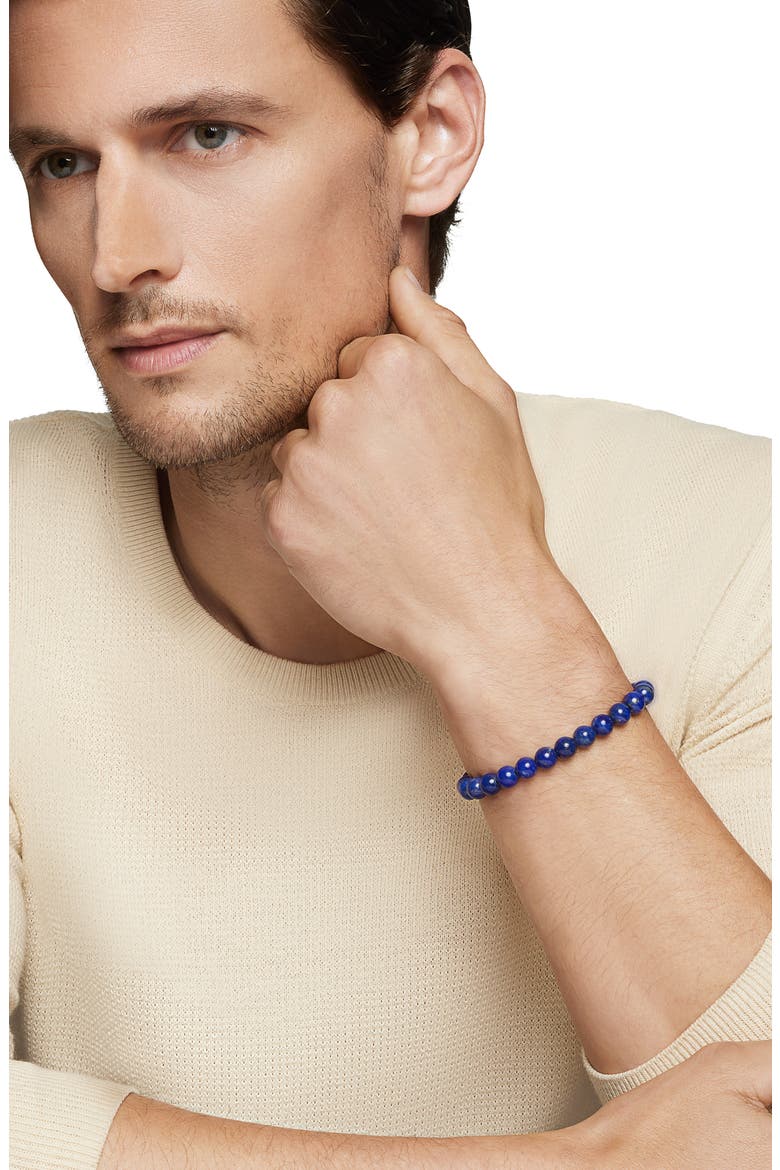 Spiritual Lapis Lazuli Beaded Bracelet, Alternate, color, BLUE