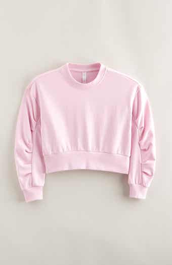 Zella Girl Kids' Pleated Sleeve Sweatshirt