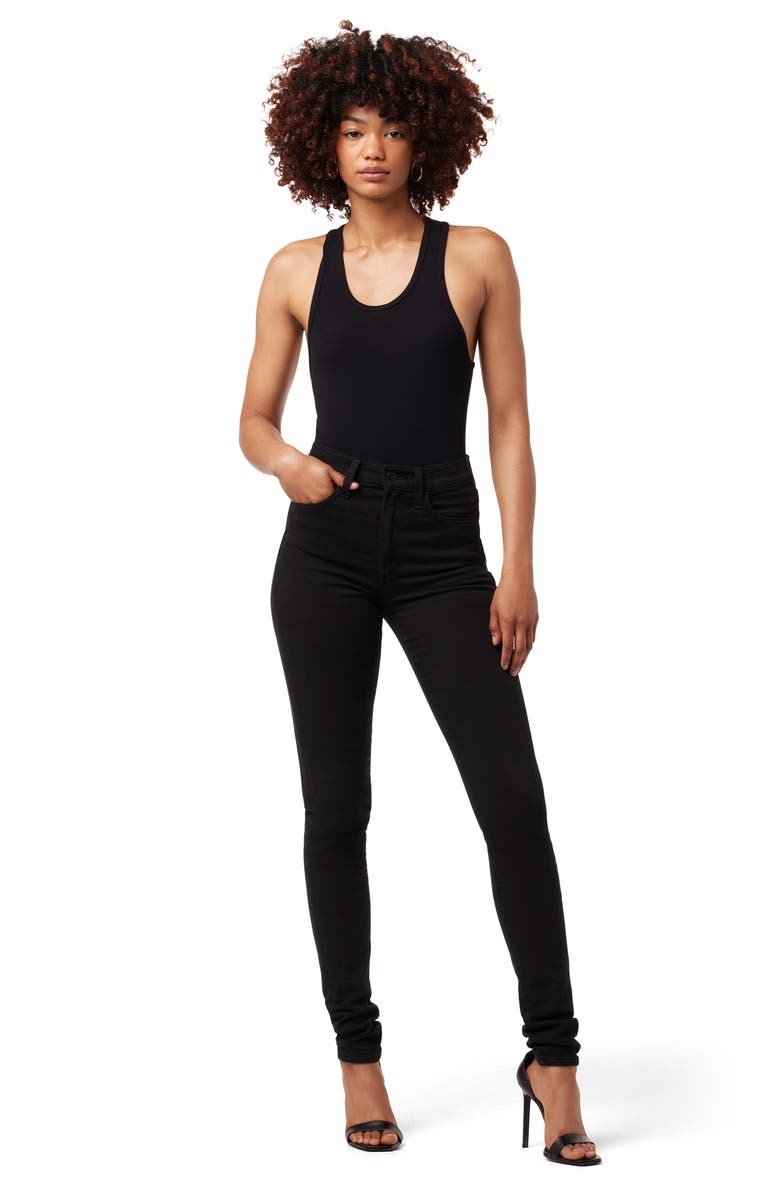Joe's The Twiggy High Waist Skinny Jeans, Alternate, color, Black