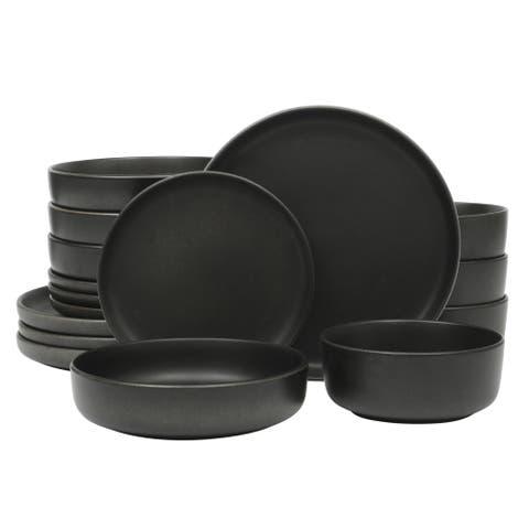 Soho Lounge 16-Piece Reactive Glaze Dinnerware Set