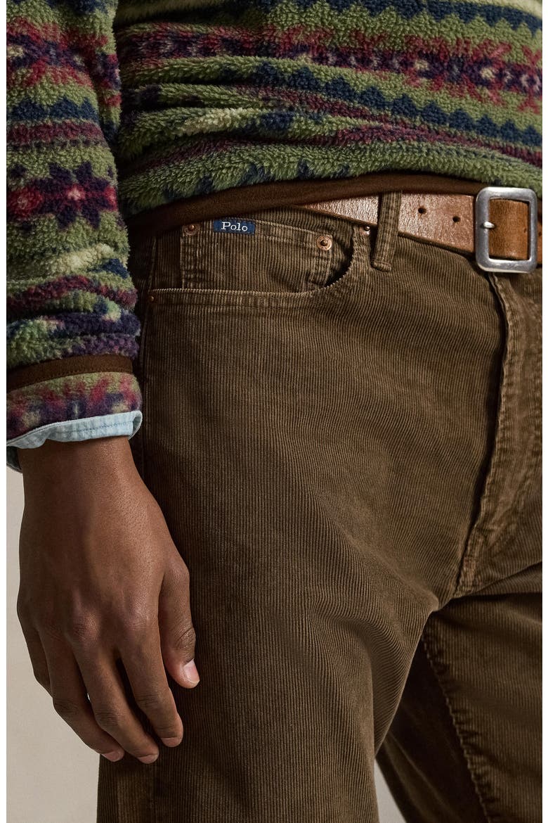 Straight Leg Corduroy Five Pocket Pants, Alternate, color, BROWN SOFT FADE