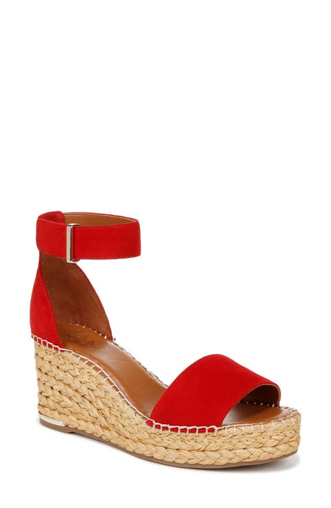 Clemens Ankle Strap Platform Wedge Sandal (Women)
