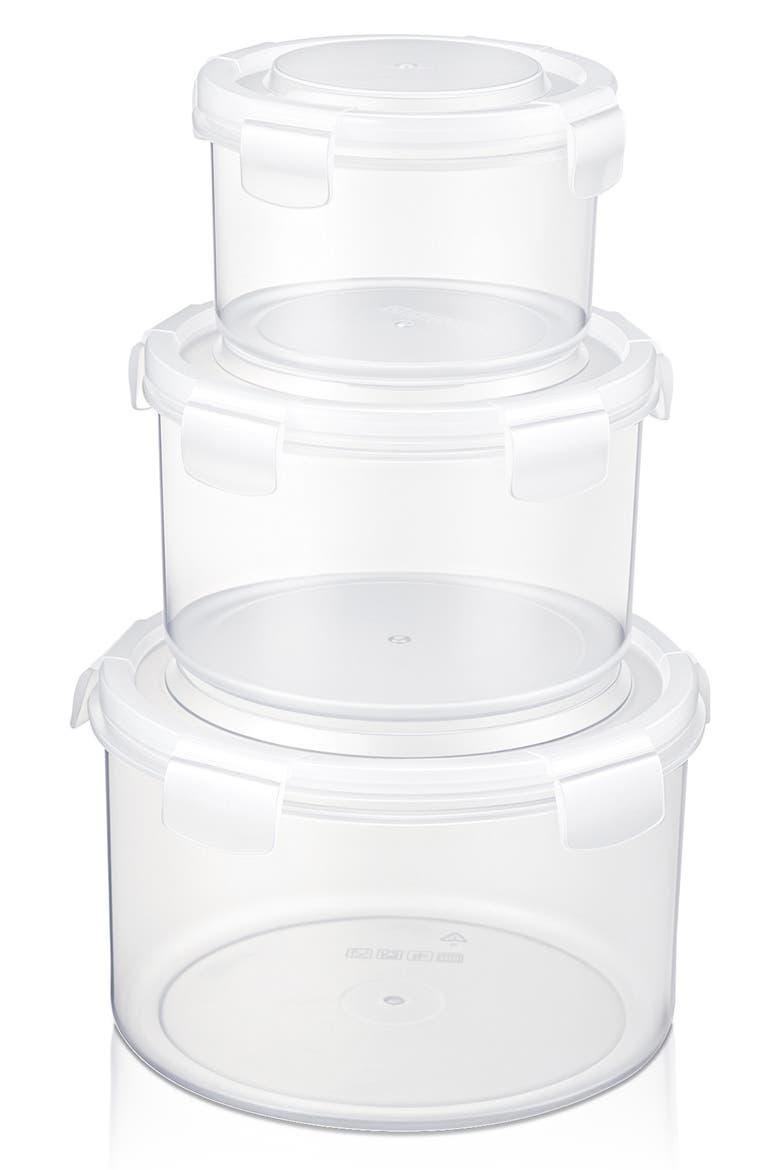 3-Pack Nesting Food Storage Containers, Main, color, NO COLOR