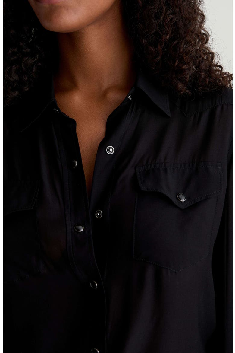 Melia Western Shirt, Alternate, color, SUPER BLACK