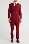 Gino Vitale Slim Fit Solid Double Breasted Suit