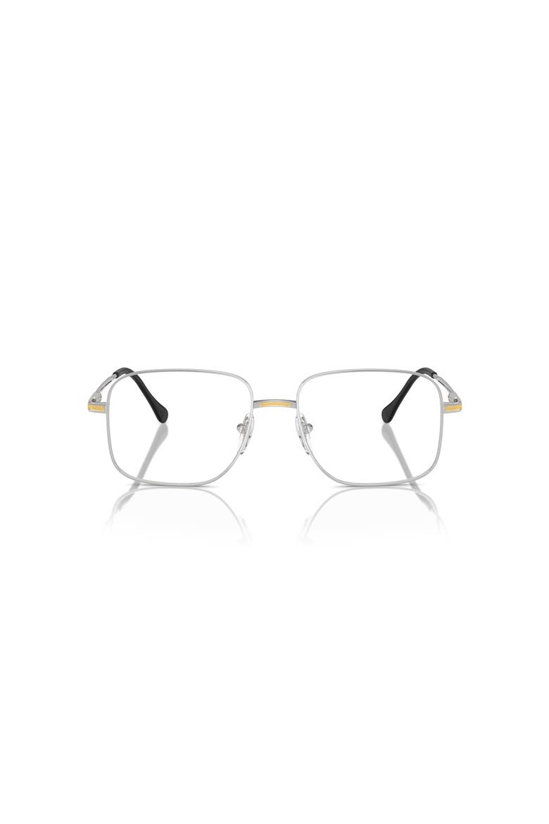 55mm Square optical glasses, Alternate, color, Silver