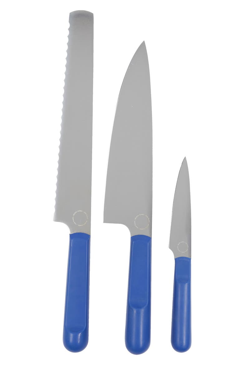 3-Piece Kitchen Knife Set, Main, color, AZUL