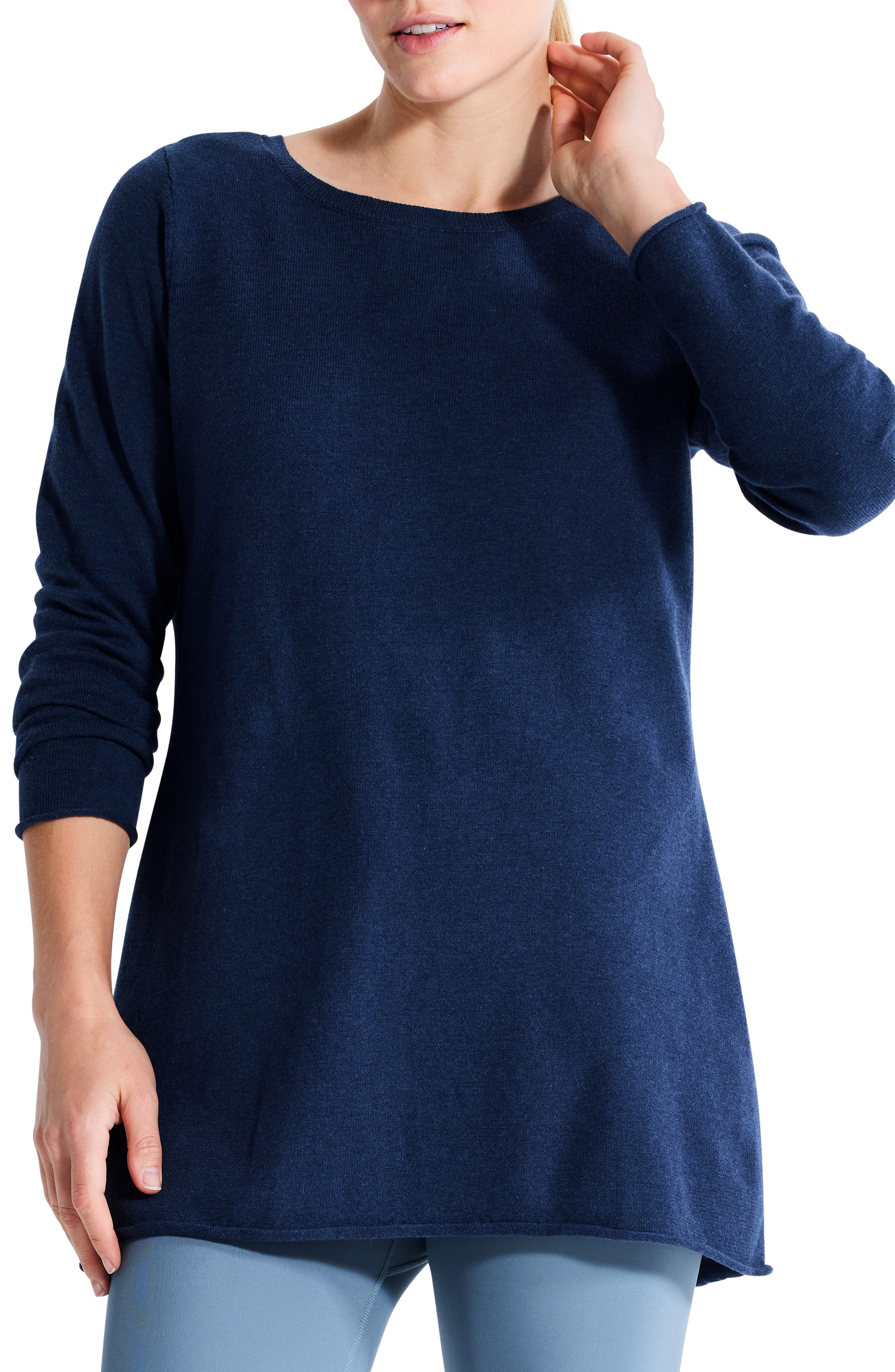 NZ ACTIVE by NIC+ZOE Cool Down Twist Back Sweater