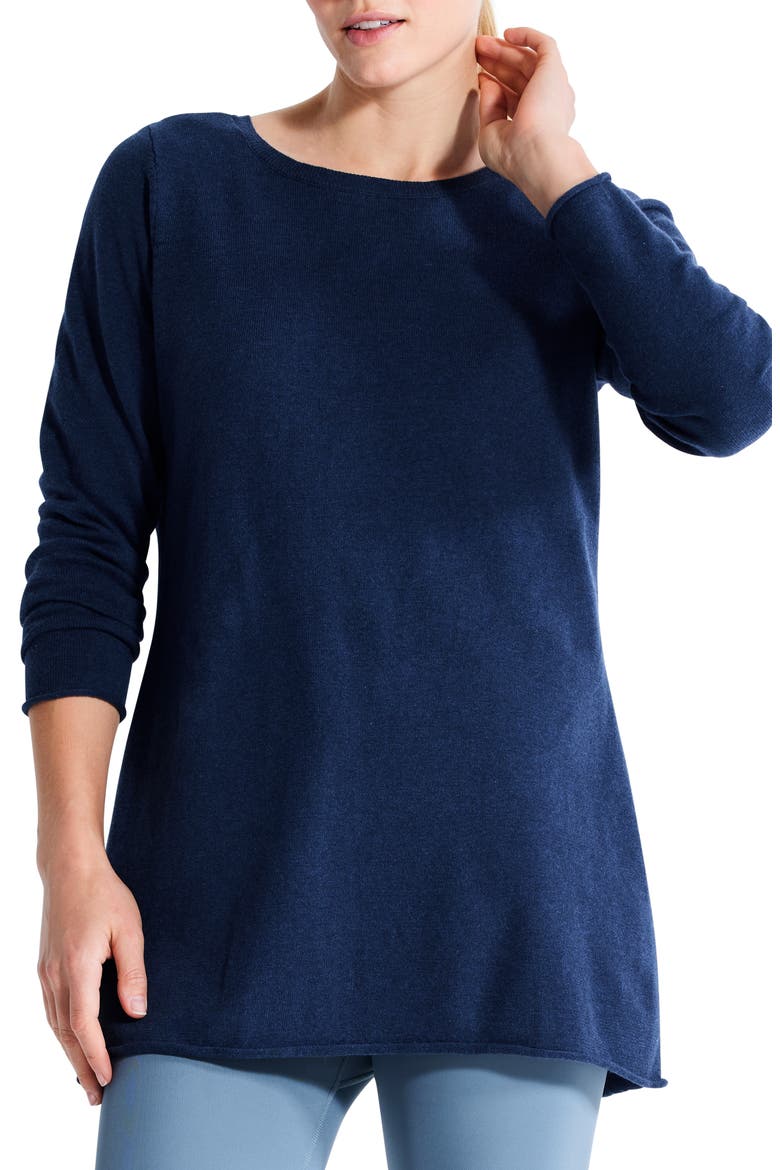 Cool Down Twist Back Sweater, Main, color, INK