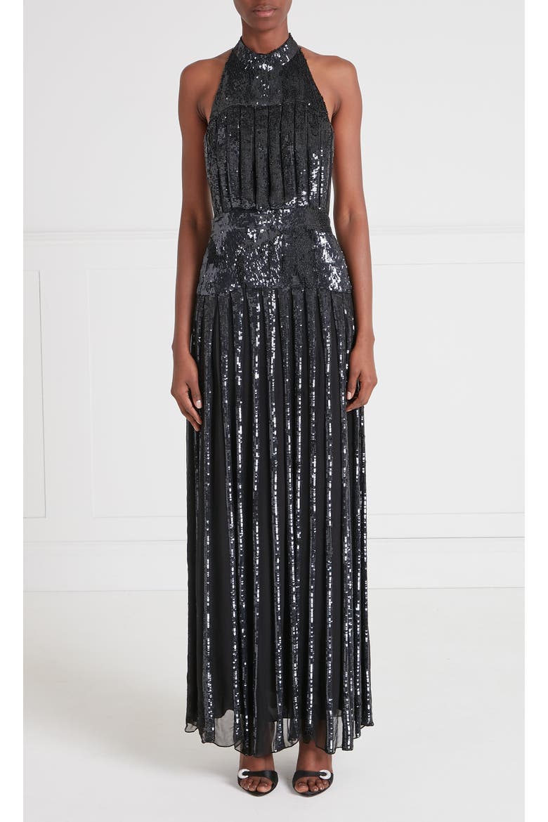 Filigree Dress, Main, color, Black