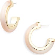 NORDSTROM RACK Frosted Resin Hoop Earrings