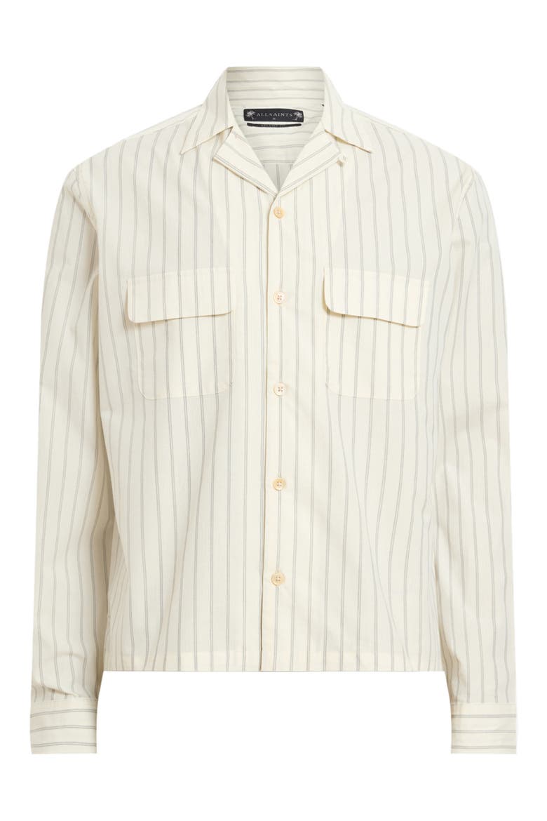Stanley Stripe Button-Up Shirt, Alternate, color, SOAP WHITE