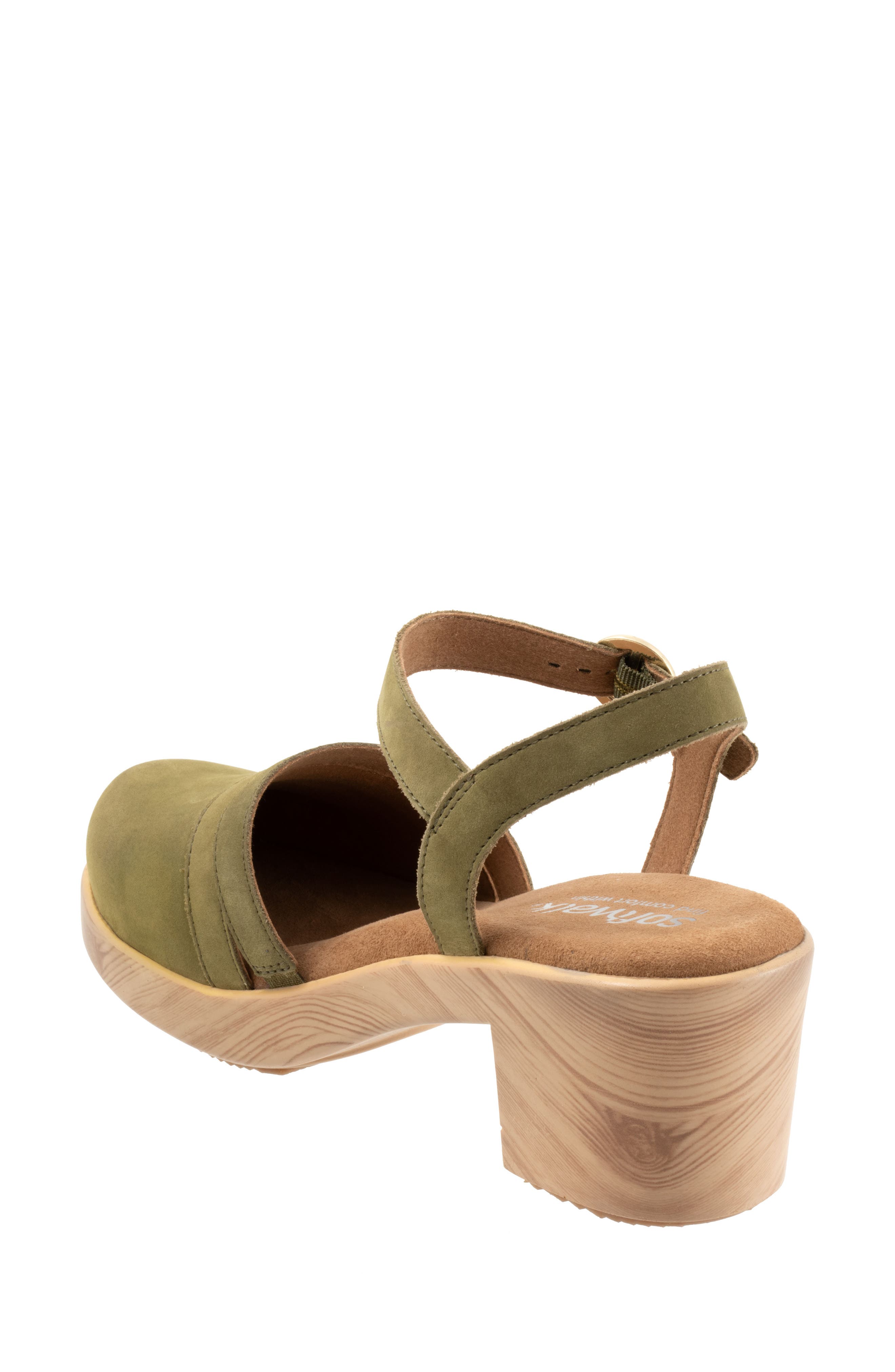 Fillmore Ankle Strap Platform Clog, Alternate, color, OLIVE NUBUCK