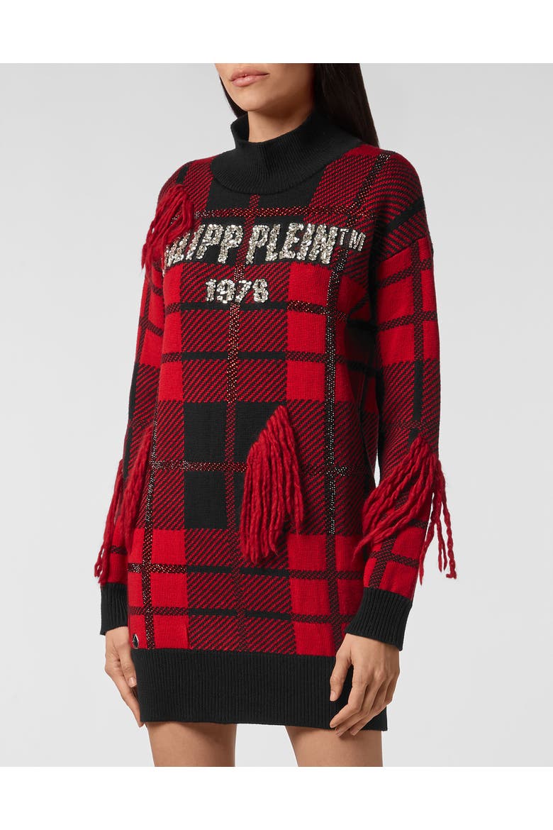 Pullover Round Neck Women, Main, color, red