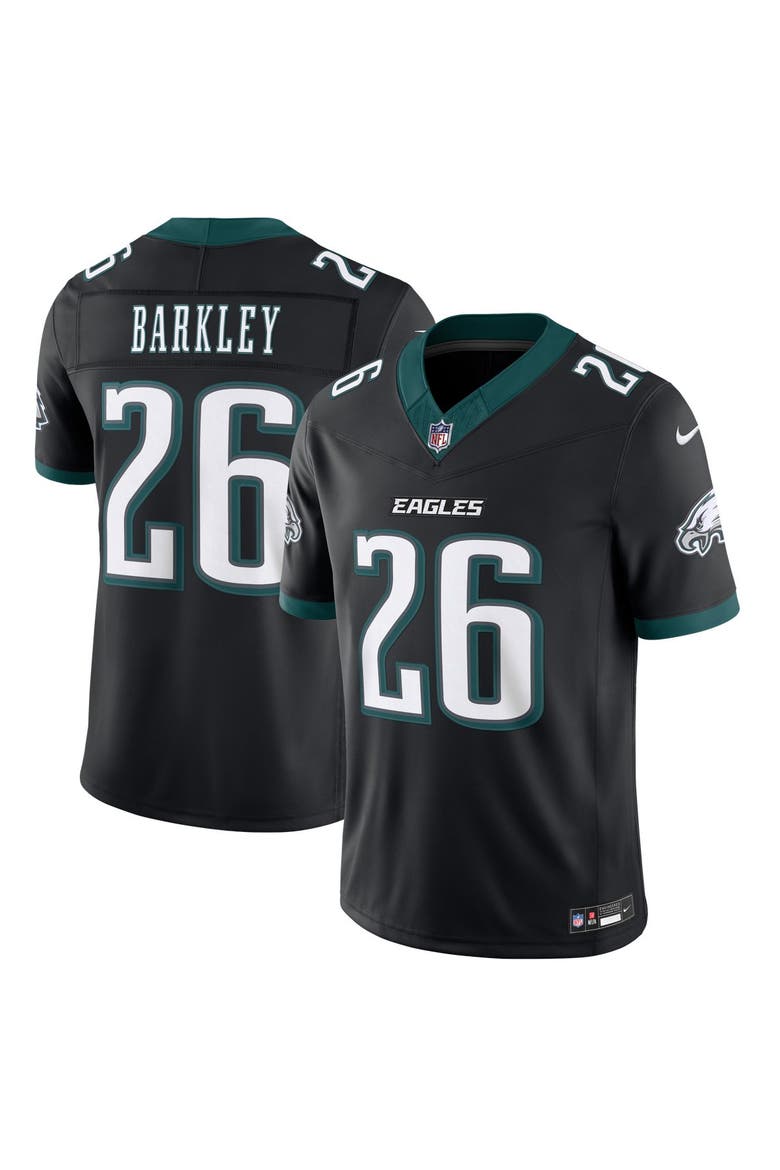 Men's Nike Saquon Barkley Black Philadelphia Eagles Alternate Vapor F.U.S.E. Stitched Limited Jersey, Main, color, Black