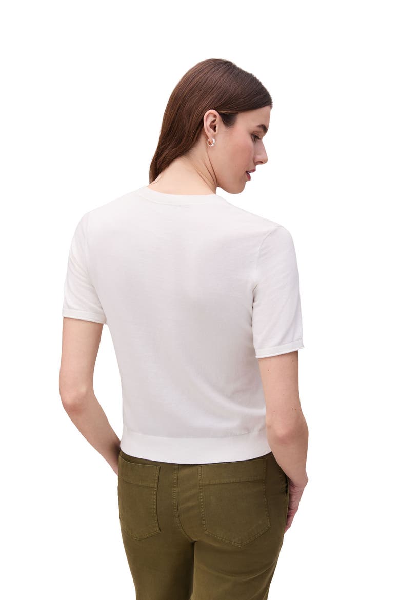 Washable Cotton Silk Tee, Main, color, Coconut Milk