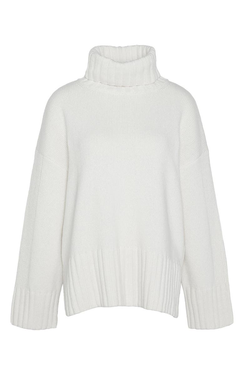 Barbour Josephine Cotton & Wool Blend Sweater, Alternate, color, Cloud