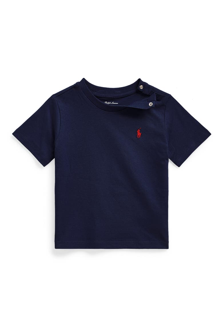 Crewneck Jersey T-Shirt, Main, color, CRUISE NAVY