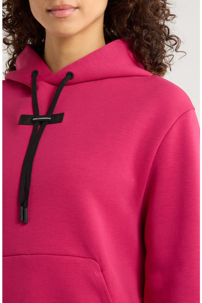 Focus Tech Hoodie, Alternate, color, GRENADINE