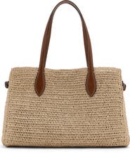 MANGO Raffia Tote