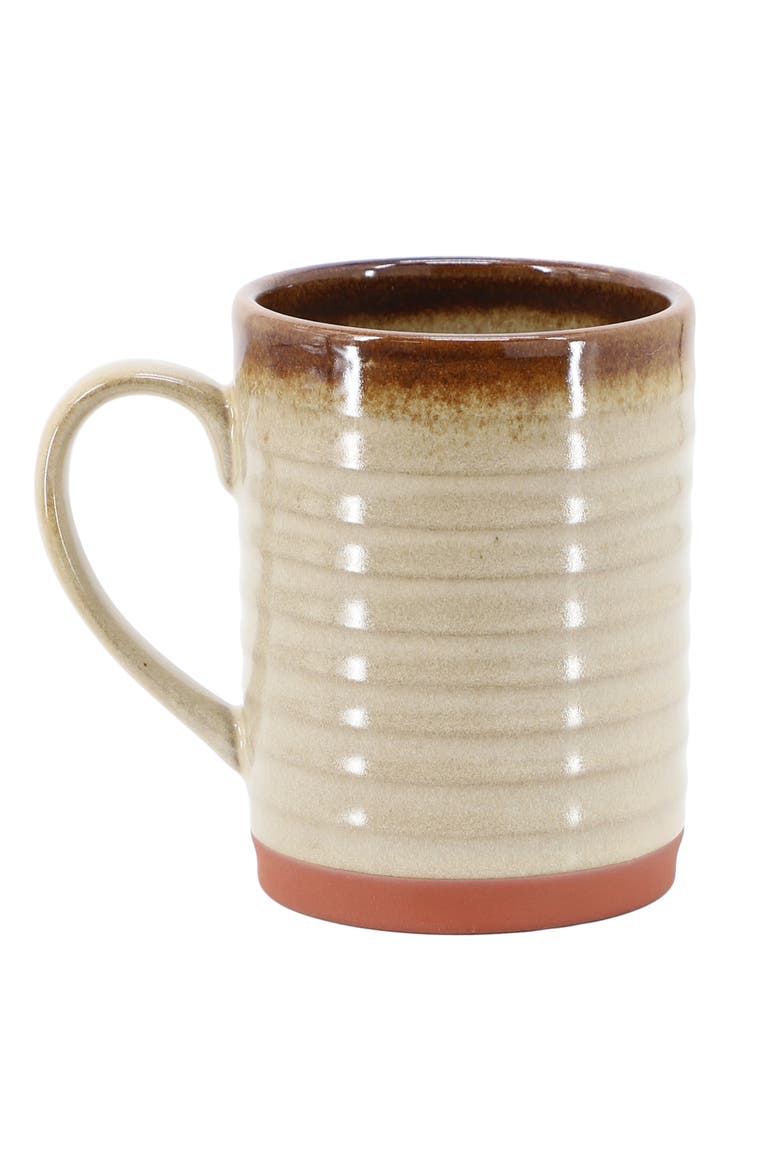 Terra Bella 4 Piece 18.5 Ounce Terracotta Mug Set, Alternate, color, Grey