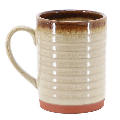 Gibson Home Terra Bella 4 Piece 18.5 Ounce Terracotta Mug Set In Brown