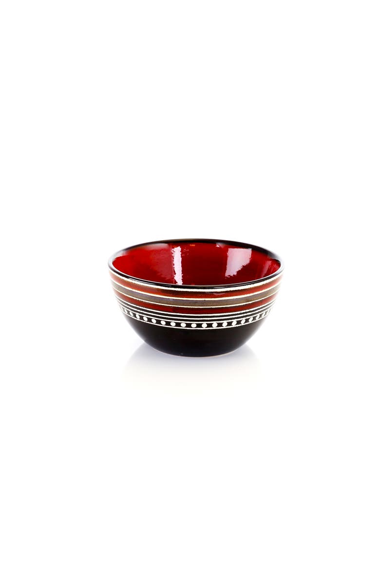 Cafe Versailles 16 Piece Double Bowl Dinnerware Set -, Alternate, color, Red