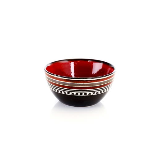 Gibson Cafe Versailles 16 Piece Double Bowl Dinnerware Set In Red