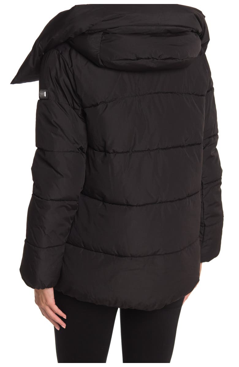 BCBGMAXAZRIA Pillow Collar Hooded Puffer Jacket, Alternate, color,