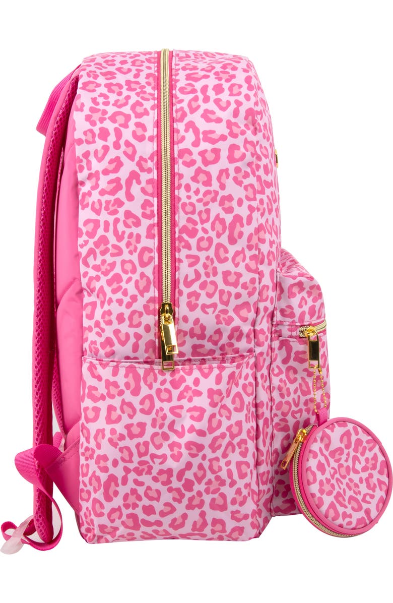 Jessica Simpson Kids' Pink Leopard Backpack with Lunch Tote, Alternate, color,