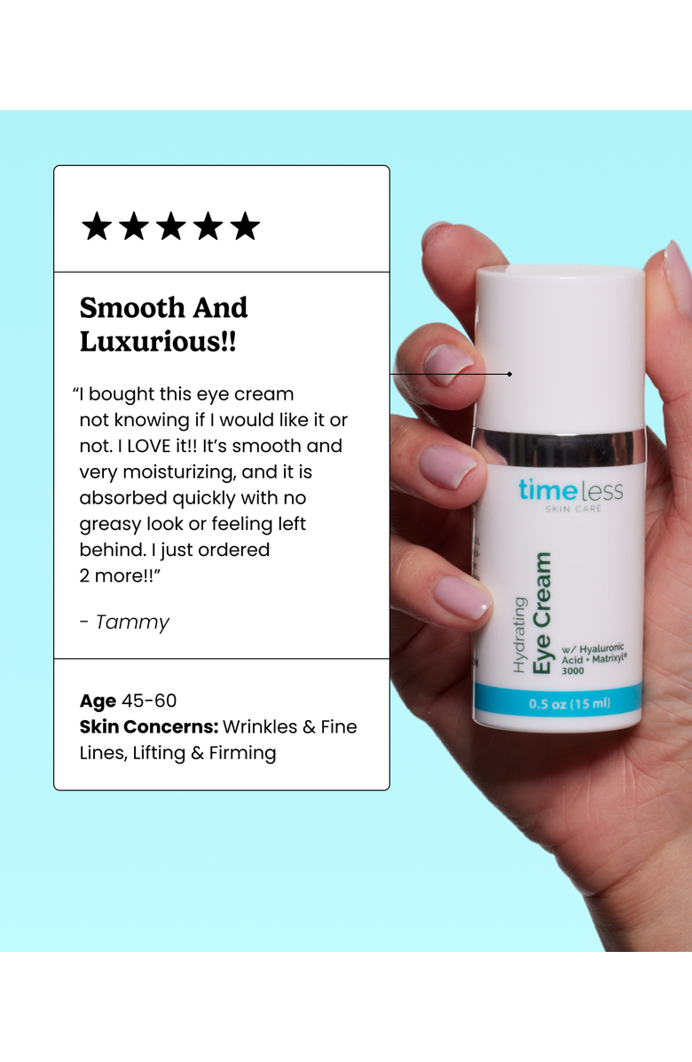 Timeless Skin Care Hydrating Eye Cream, Alternate, color,