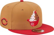 New Era Men's New Era Khaki/Red Cincinnati Reds Ice Cream 9FIFTY Snapback Hat