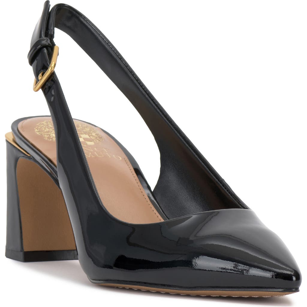 Vince Camuto Hamden Pointed Toe Slingback Pump In Black