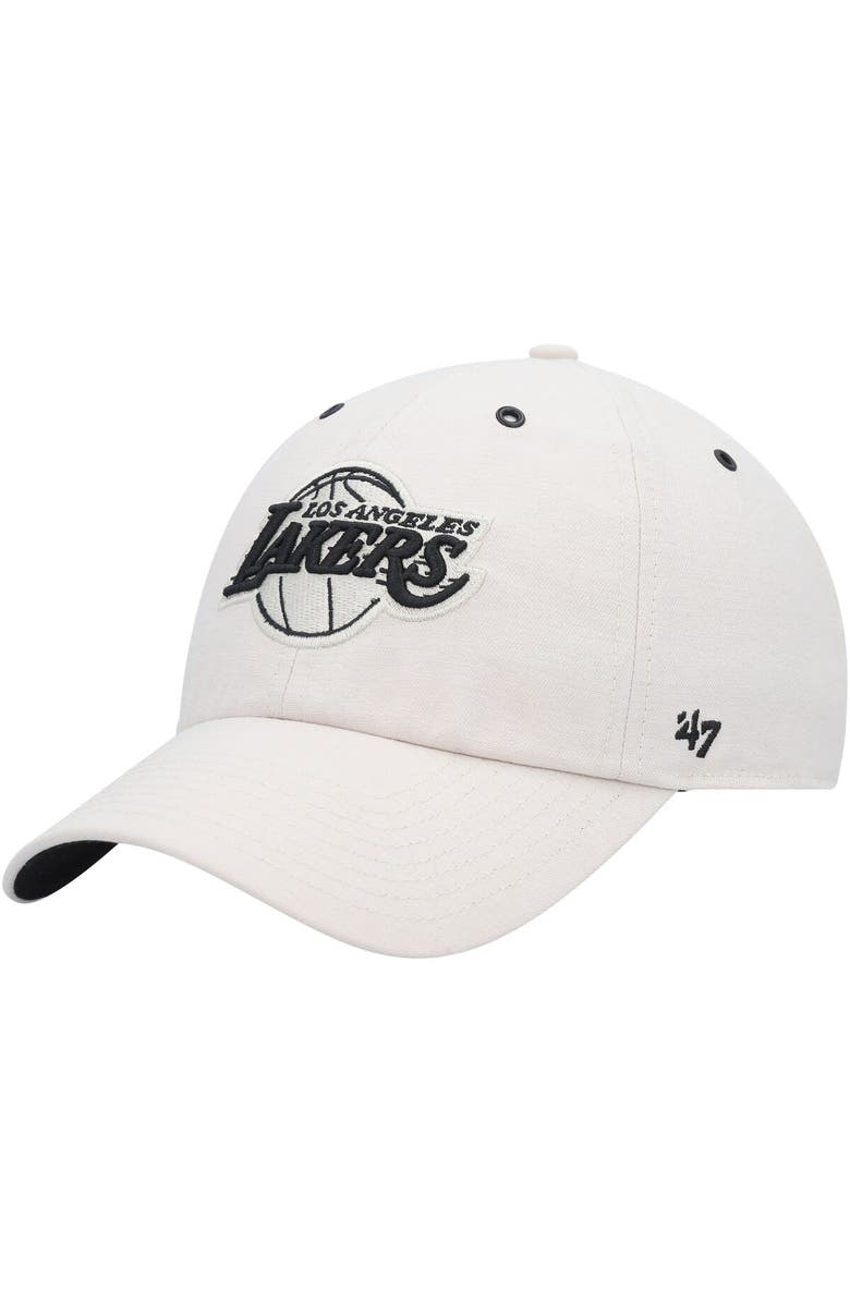'47 Men's '47 Cream Los Angeles Lakers Lunar Clean Up Adjustable Hat, Main, color, Cream