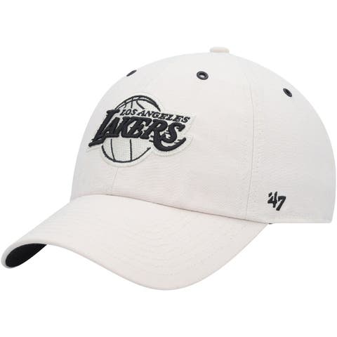 Men's '47 Cream Los Angeles Lakers Lunar Clean Up Adjustable Hat