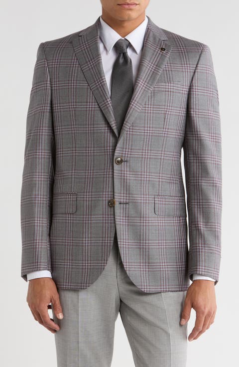 Jarrow Plaid Wool Sport Coat (Regular & Short)