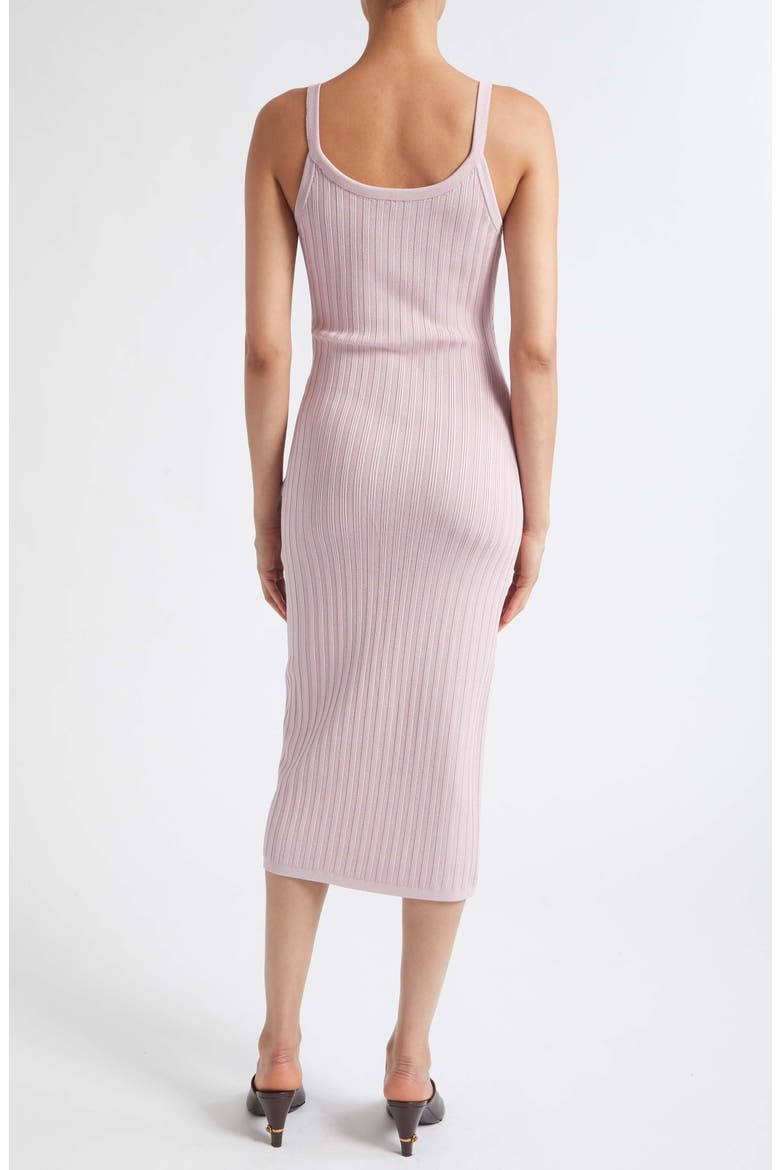 Mesh Rib Midi Sweater Dress, Alternate, color, LIGHT MAUVE