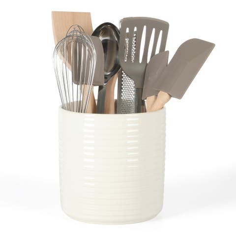10-Piece Stainless Steel Kitchen Tools and Gadget Set with Ceramic Crock