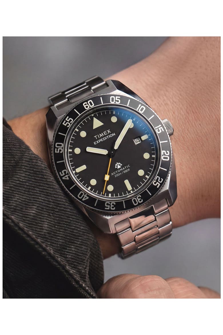 Expedition Pioneer Automatic Bracelet Watch, 41mm, Alternate, color, SILVER