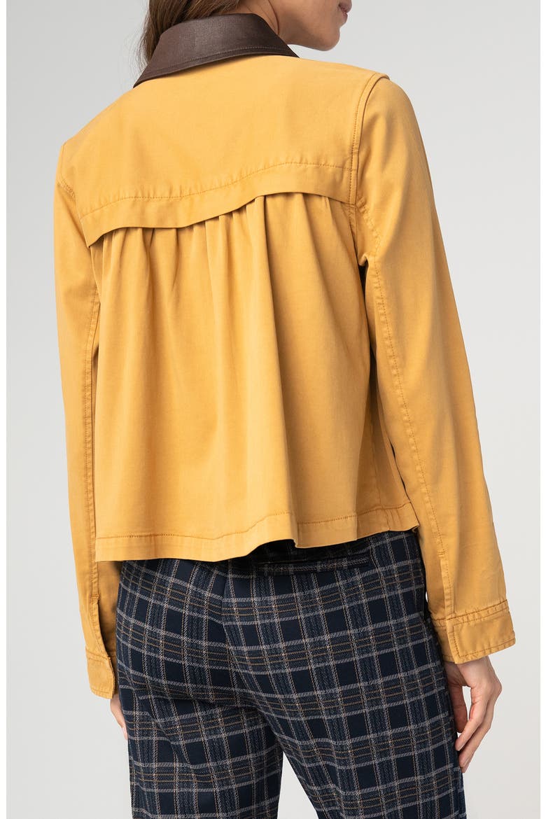 Collar Swing Jacket, Alternate, color, GOLD RUSH