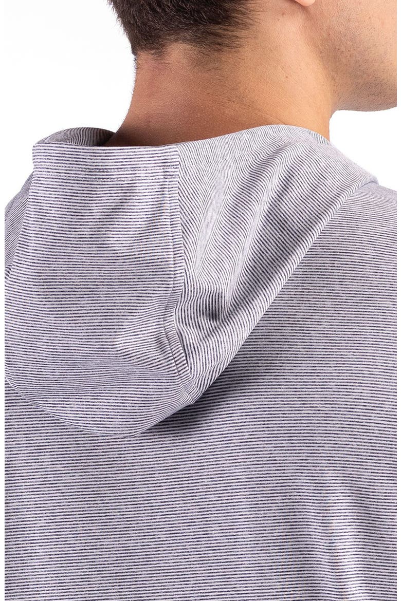 Performance Stretch Hoodie, Alternate, color, TOUR BLUE HEATHER/ WHITE