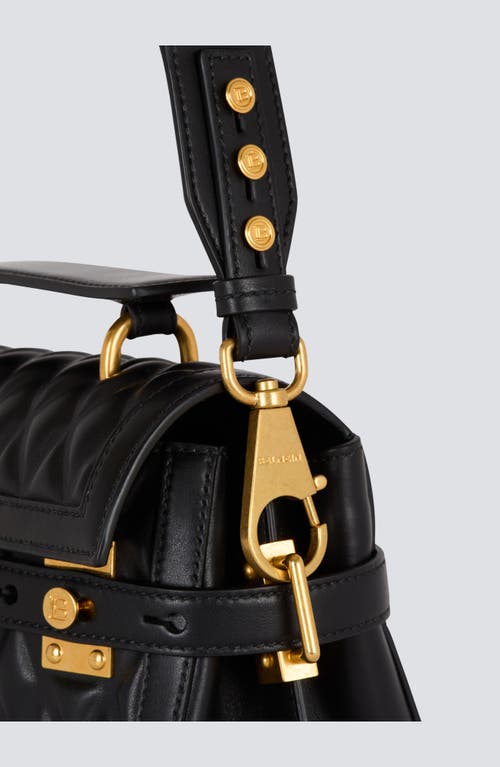 Balmain Bbuzz 23 Quilted Lambskin Satchel Bag