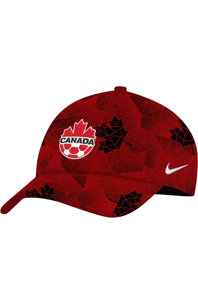 Nike Men's Nike Red Canada Soccer Campus Performance Adjustable Hat, Main, color, Red