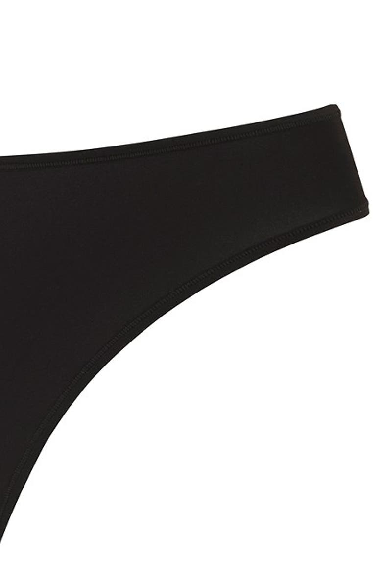 LASCANA 2 Pk Basic Thongs, Alternate, color, Black